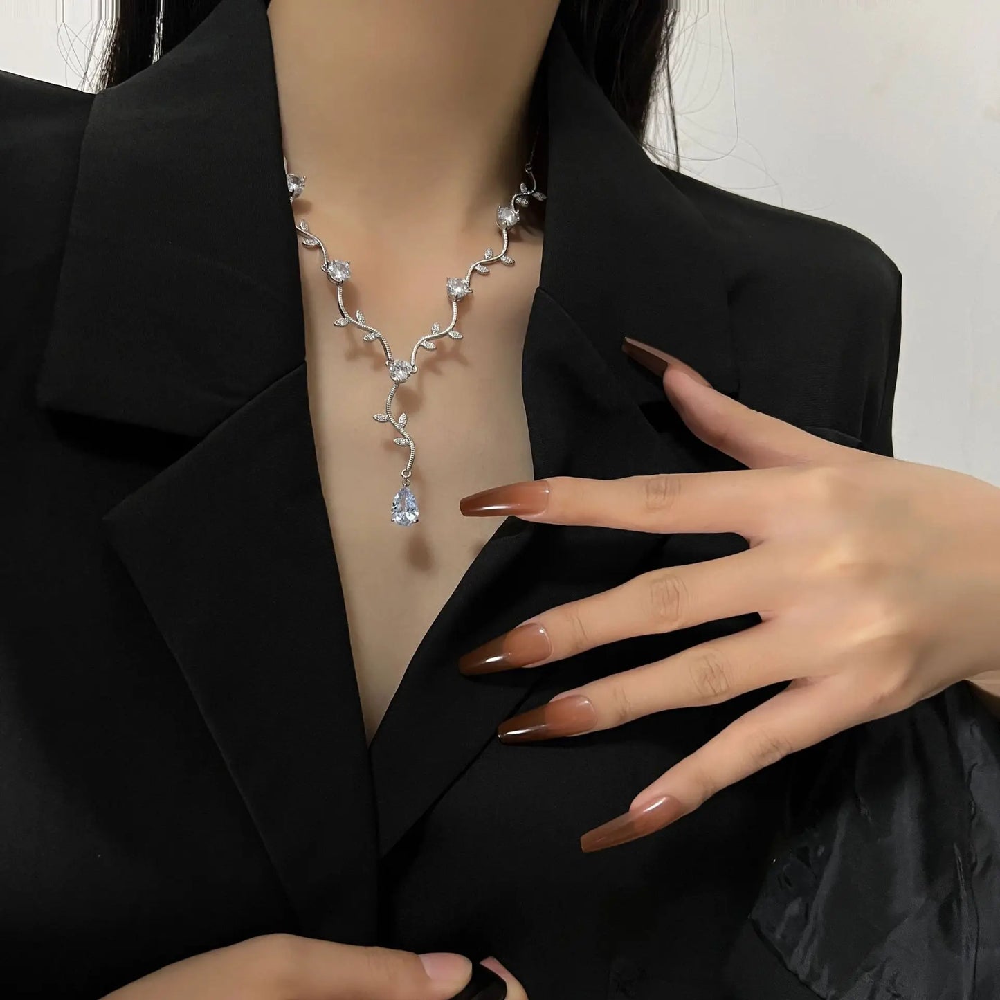 Bridal Jewelry Set with Necklace & Earrings