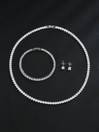 Gorgeous Round Cubic Zirconia Jewelry Set
