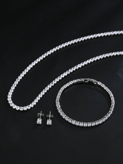 Gorgeous Round Cubic Zirconia Jewelry Set