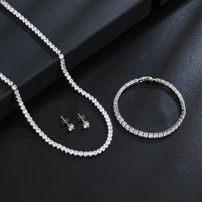 Gorgeous Round Cubic Zirconia Jewelry Set